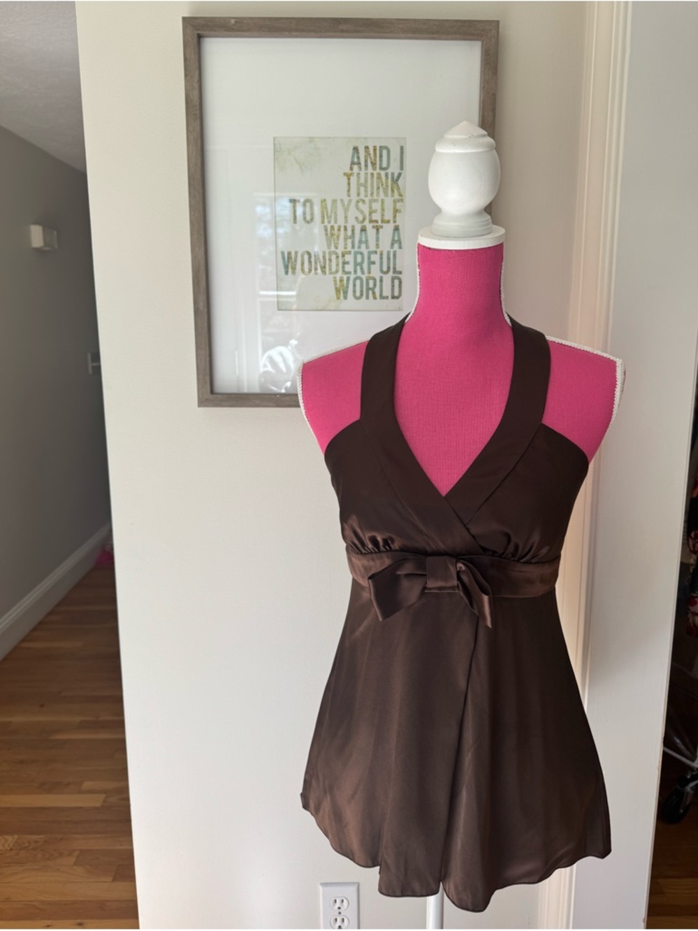 Trina Turk | Bow Silk Halter Top